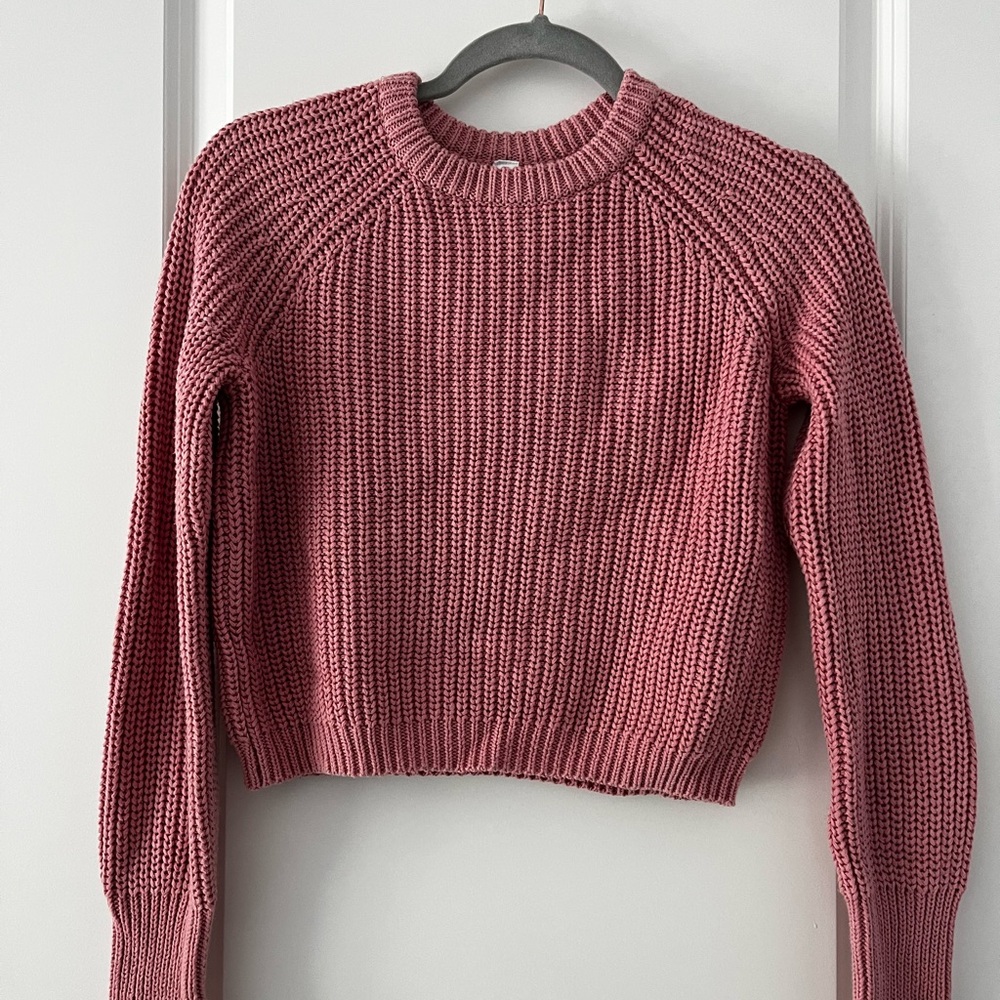 American Apparel Pink Knit Sweater